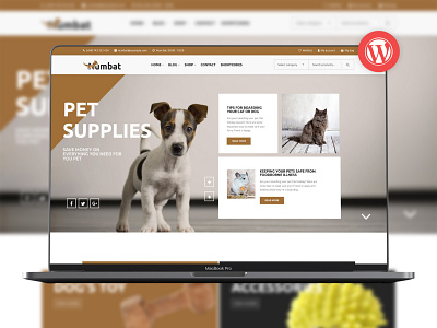 Numbat - Pet Shop WooCommerce WordPress Theme animal shop dog food pet ecommerce pet shop pet shop theme pet store puppy responsive woocommerce wpml