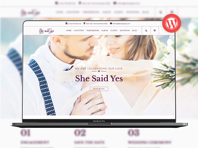 SheSaidYes - Engagement & Wedding WordPress Theme