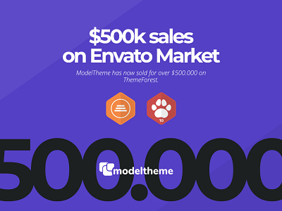 $500k sales achievement on ThemeForest elite author envato envatomarket sale sales theme themeforest wordpress wordpress theme wordpress themes