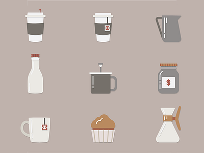 coffee shop icons cafe coffee icon