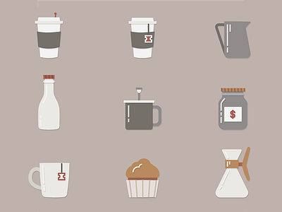 coffee shop icons