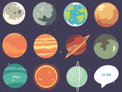space 2048 2048 flat game icons planets space