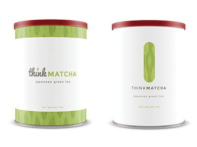 thinkmatcha can concept design matcha minimalist packaging product tea