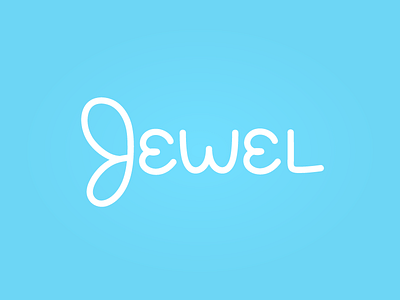 Logomark Jewel lettering logo logomark minimal monoline