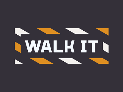 Walkit Logo flat logo monoline
