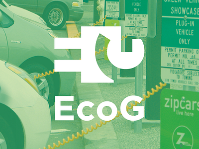 EcoG Logo Revamp branding deutschland electric cars green energy logo minimal startups