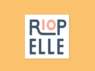riopelle square logo art collective art deco branding colorful flat logo minimal