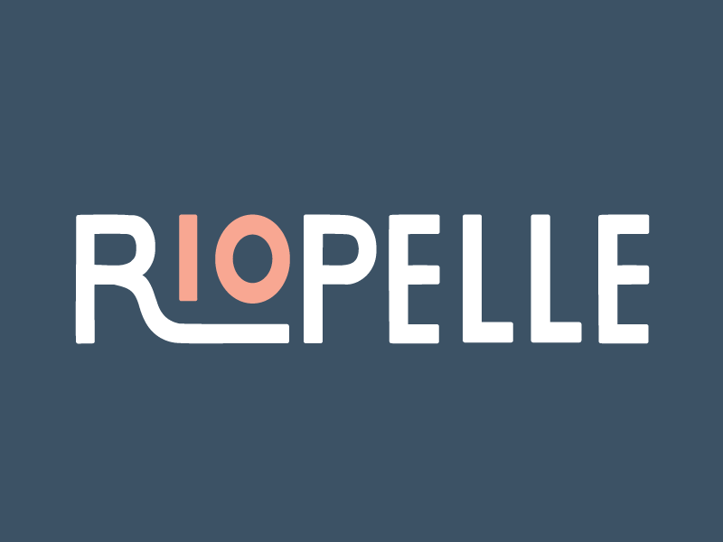 Riopelle Horizontal Logo colorful flat minimal art deco logo branding art collective