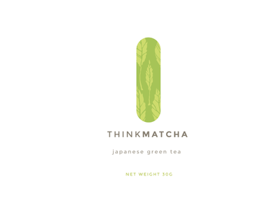 Thinkmatcha Minimal Direction tea packaging branding flat