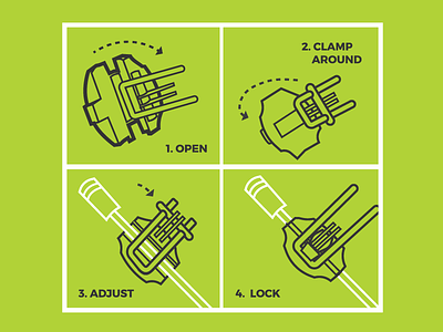 shocklock instructions wip auto parts instructional illustration packaging