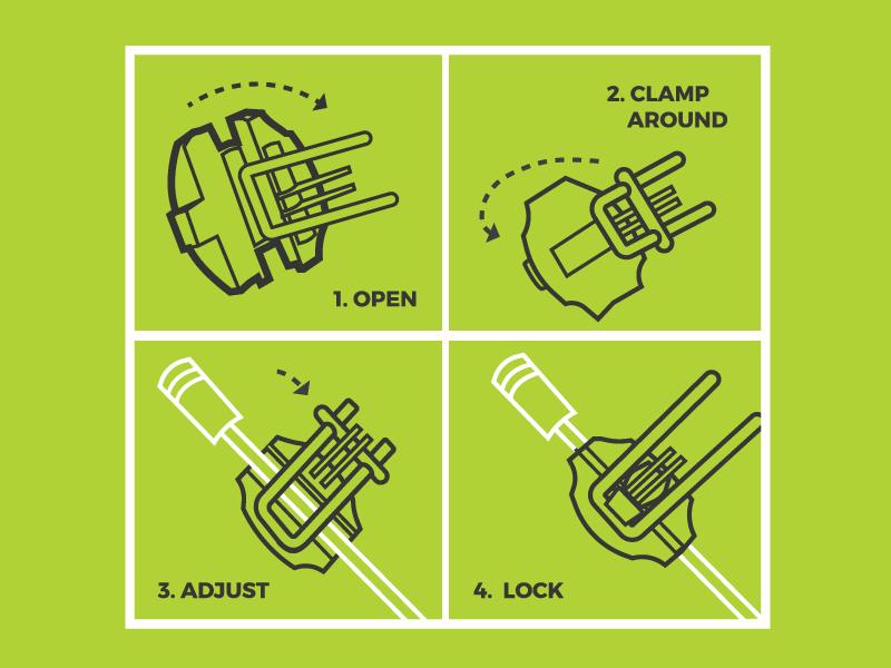 shocklock instructions wip auto parts packaging instructional illustration