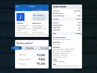 Invoice design