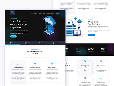 DhakaColo dark ui landing page saas design saas website ui ux ui ux web web ui web ui ux website builder website design