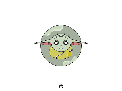 Baby Yoda Illustration