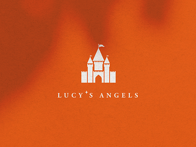 Logo Design Lucy's Angels angels brand identity branding castle logo colorful design disney elegant event family illustraion kids logo logotype typography