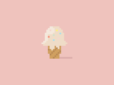 🍦 cravings food ice cream illustrator pixel pixelart