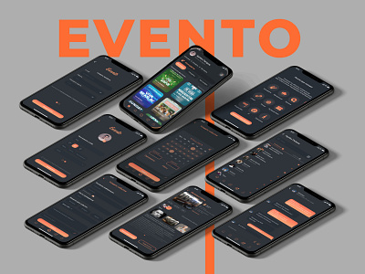 Evento Mobile App app design e commerce events mobile mobile app design mobile design responsive design startup ui uiux uiux design ux web design