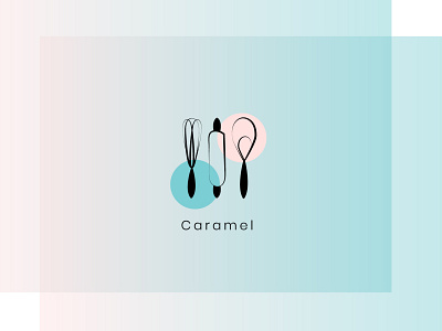 Caramel - logo for confectioner branding design drawing identity identity design illustration logo vector