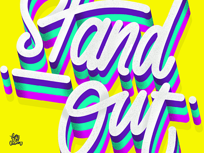 Stand Out applepencil art artspotlight communityovercompetition creative design digitalart goodtype goodvibesonly handlettering inspiration ipadlettering ipadpro likeforlike love motivation myteam picoftheday procreate typebycalvin