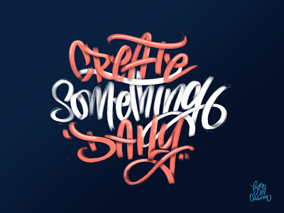 Create Something Daily applepencil art artspotlight communityovercompetition creative design digitalart goodtype goodvibesonly handlettering inspiration ipadlettering ipadpro likeforlike love motivation myteam picoftheday procreate typebycalvin