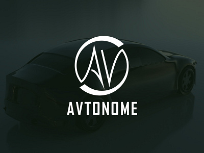 Driverless car logo avtonome branding car dailylogochallenge design illustration logo typography vector