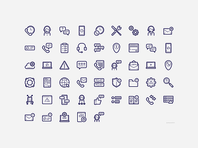 Tech Support Icons customer service design icon icon design icons iconset tech tech support ui