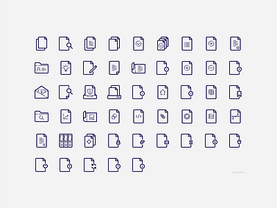 Document Icons archive design document documents file folder icon icon design icon pack icons iconset page paper ui