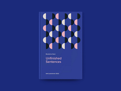 Blue Book Cover book cover geometric graphic design pattern