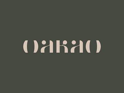 OAKAO Fashion Brand Wordmark branding graphic design logo logotype typography wordmark