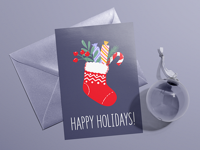 Happy Holidays - greeting card