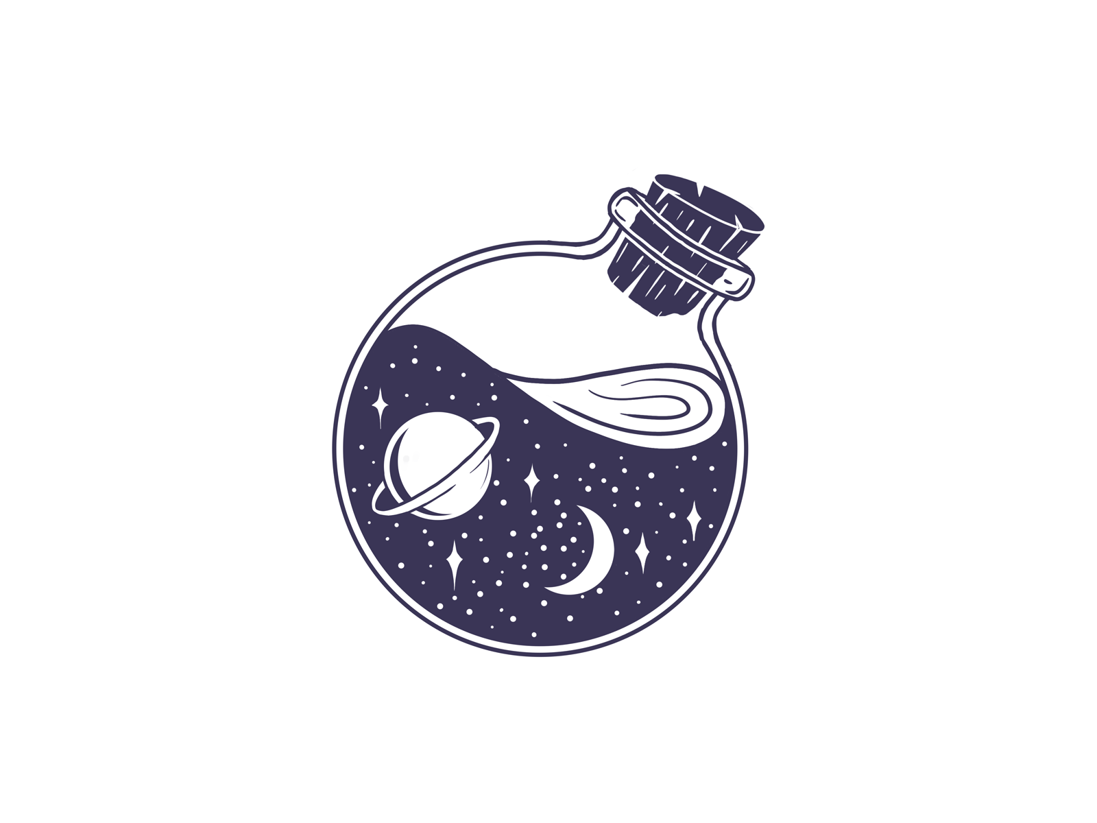 Space bottle by tannikart on Dribbble