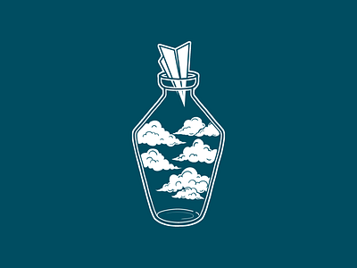 Clouds bottle