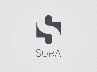 Sura brand logo simple typography