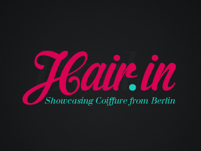 Hair in berlin fashion hair logo typography