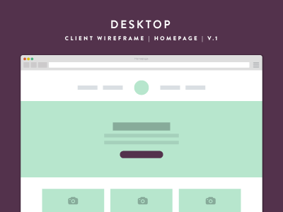 Wireframin' desktop flat grid layout minimal responsive template web wireframe