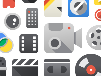 YouTube Product Icons camera clacker film google icons lens product record reel vhs video youtube