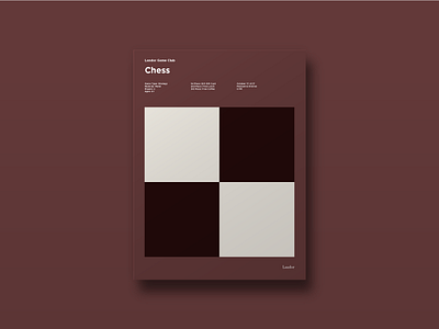 Chess board game chess classic flat game iconography illustration minimal poster retro