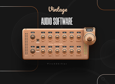 UI for the AUDIO Product - Pitch Shifter audio software audio tool audio ui digital design interaction design interface madewithsketch mockup sound ui ui design user interface