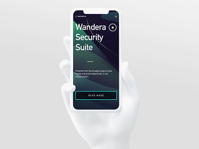 Wandera Security Suite | iPhone Mockup company branding cybersecurity data data protection digital security mockup protection ui ui design user interface