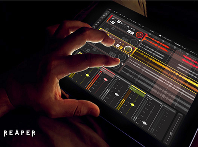 Reaper - User Interface redesign audio audio software audio tool button complexity device digital design hifdelity interaction design interface design mockup project reaper sound touch screen device touchscreen ui user interface ux