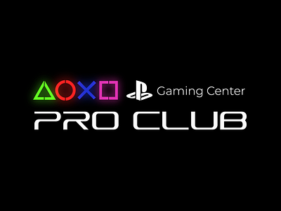 ProClub - Gamin Center (Playstation) design illustrator logo logo design playstation ps4