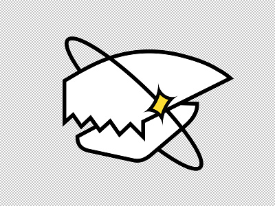 space alien illustration sticker vector