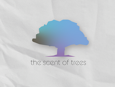 The Scent of Trees design illustration logo minimal