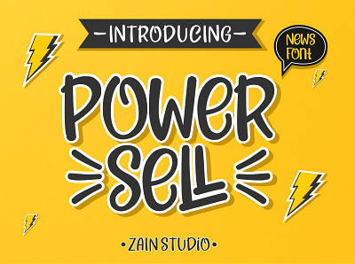 Power Sell Display Font abc alphabet black brush creative design font graffiti graphic hand ink letter marker paint set style symbol text type vector