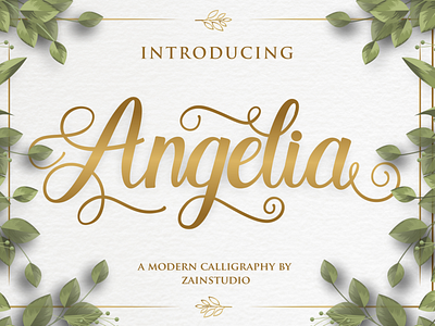 Angelia Script Font
