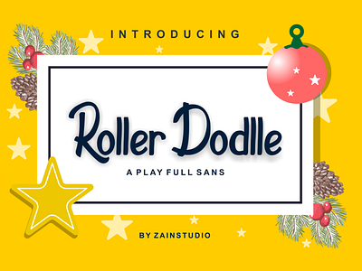 Roller Dodlle Display Font alphabet art baby cartoon childish children colorful comic doodle drawing education funny kid modern playful poster school sweet typeface typography