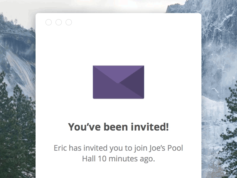 Animated Invite Icon