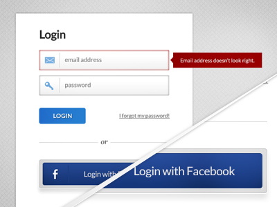 Login Concept background button clue error facebook form icon login password shadow submit texture username