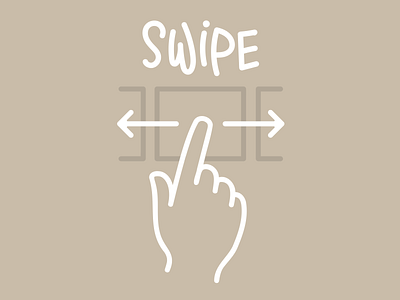 Swipe your mood design icon illustration typography vector