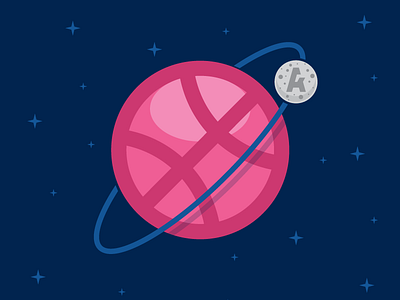 Artkolektyw on dribbble! artkolektyw hello moon space